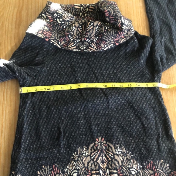 Anthropologie Moth Imperial Garden Cowl Neck Sweater Dress Tunic Womens Size S - Picture 12 of 14